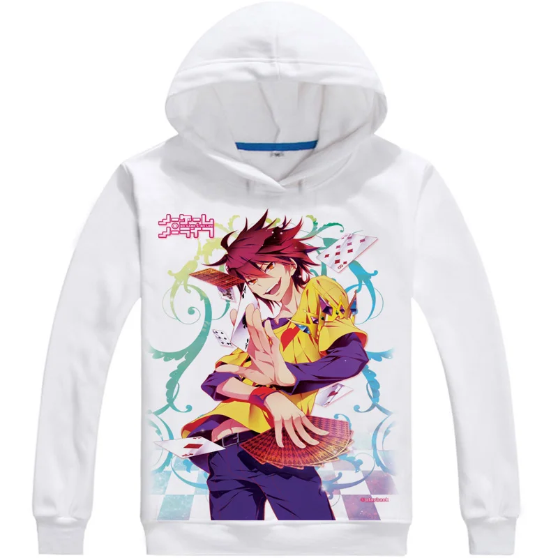 Толстовка с капюшоном shiro sora Jaket толстовка аниме no game life для косплея манги jibril