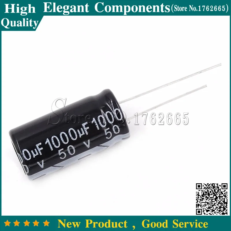 

50PCS 1000UF 50V 50 V / 1000 UF Aluminum Electrolytic Capacitors Size 13*25MM 50V 1000UF Electrolytic Capacitor FREE SHIPPING