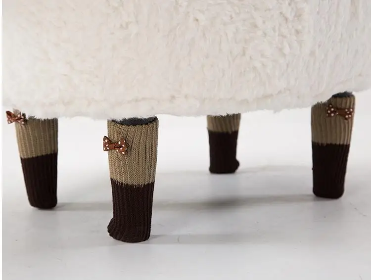 Творческий ягненок изменить обувь стул для макияжа туалетный стул хранения диван моющиеся табурет