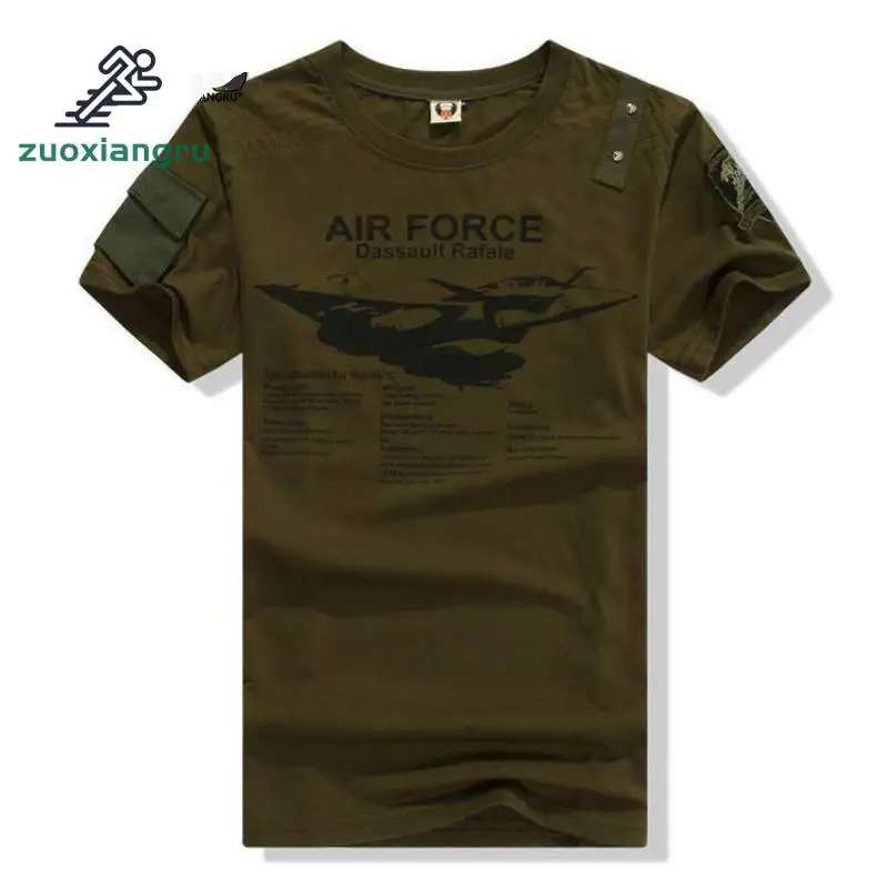 

Zuoxiangru New Army Military Fans Men's Cotton Circular Neck Version Gyms Tactical T-shirt Camouflage Combat Hiking T-shirt