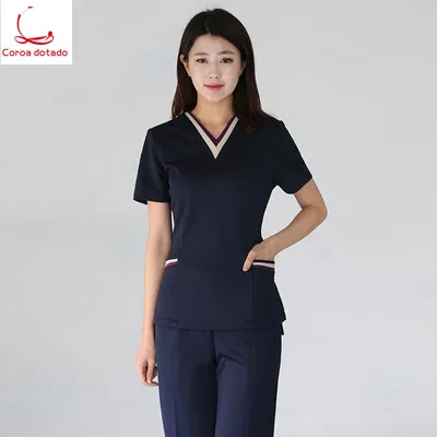 

Hospital nurses wear high grade dental overalls