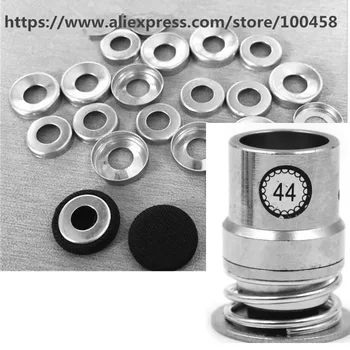 

44L 100set Fabric Cloth Self Covered Button Component with hole Back Suit Leggings Sewing Button +Handmade Tools Die Mold