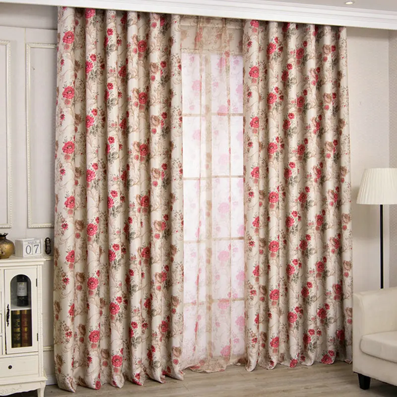 4floral curtain