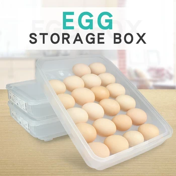 

Transparent Modern Kitchen Storage boxes 24 Grid Egg Box Food Container Organizer Convenient Storage Boxes inside Refrigerator