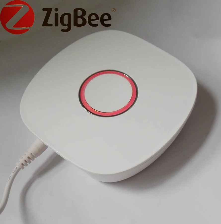 

Work with Aamazon Alexa Zigbee Wireless Remote Control Host for Smart Home Control Lights urtain security Sensors Zigbee gateway