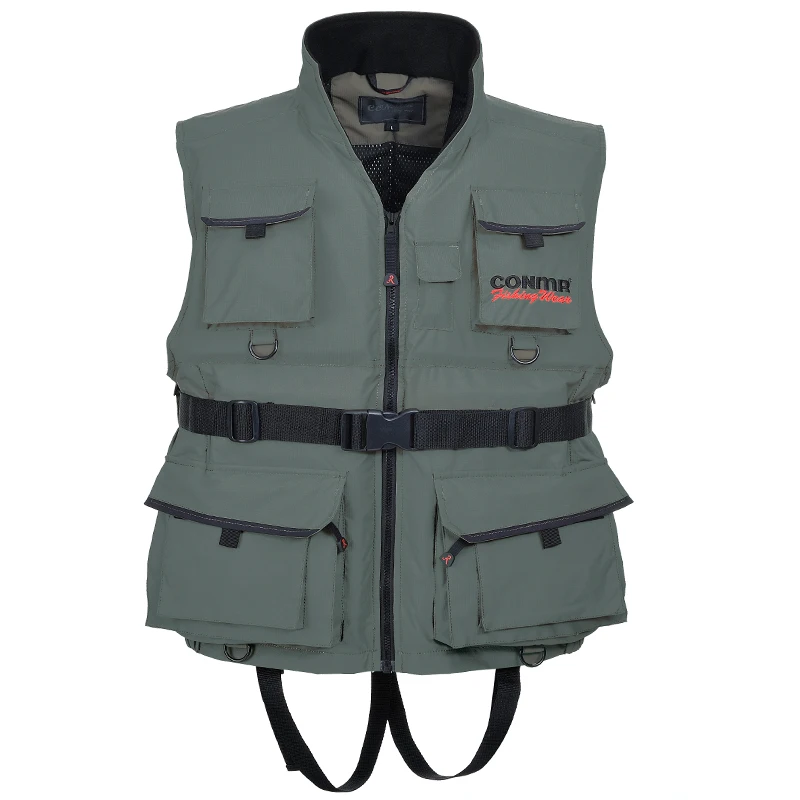 CONMR Man Fishing Floatation Vest Floating Waistcoats Angling Clothing