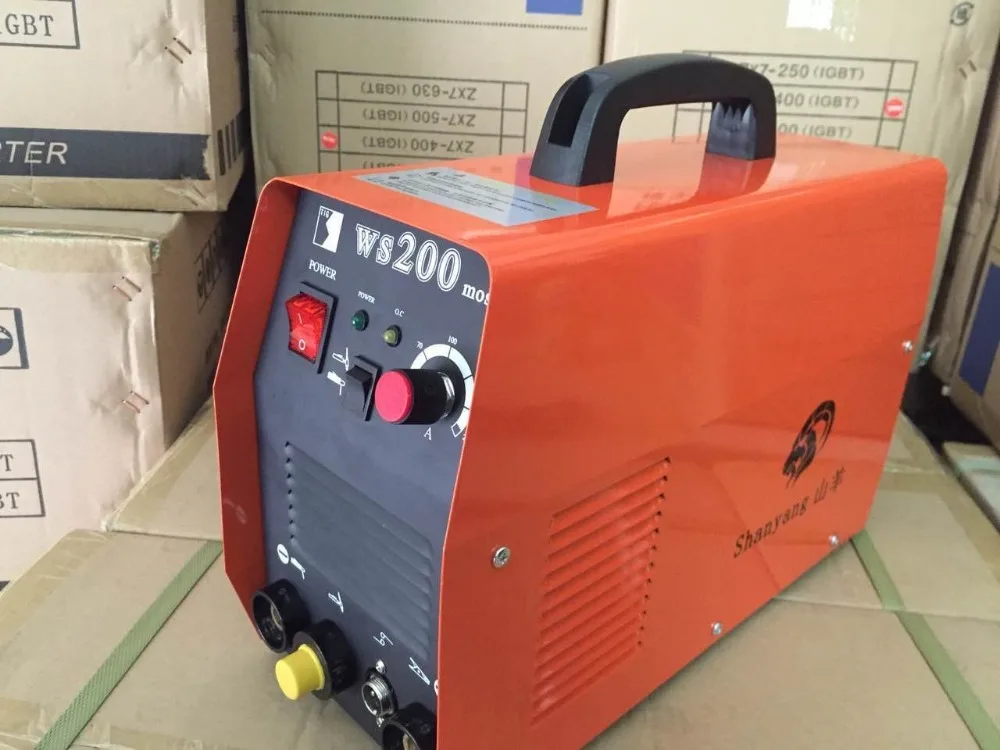 Inverter DC TIG/MMA Welding machine WS 200A,single phase TIG/MMA 200 Welder, tig/mma welding