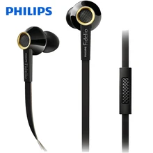 Натуральная Philips S2 проводные наушники HiFi наушники-вкладыши стерео Поддержка музыкальные наушники линия Тип для samsung смартфона Xiaomi