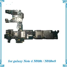 Замена разблокирована для samsung galaxy Note 4 N910t/N910w8 материнская плата вся функция материнская плата с полными ЧИПАМИ логическая плата