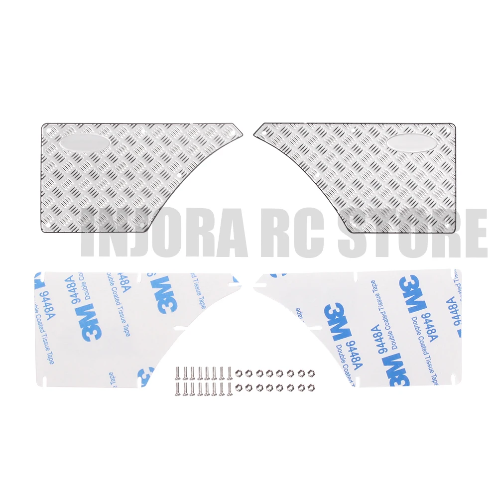 

2PCS TRX4 Metal Anti-Skid Plate Protective Board for 1:10 RC Rock Crawler Traxxas TRX4 Bronco Ranger XLT