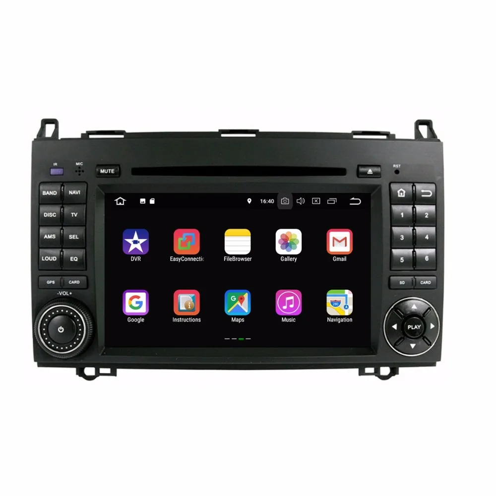 Excellent 7" Android 8.1 Car Radio DVD GPS Multimedia Head Unit for Mercedes Benz B200 A B Class W169 W245 Viano Vito 2GB RAM Mirror-link 2