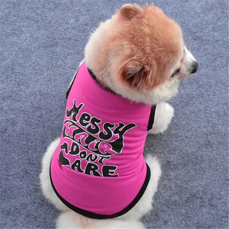 Хлопковая, для домашней собаки футболка Летняя одежда для детей милые Gog рубашка без рукавов костюм для щенков, кошек