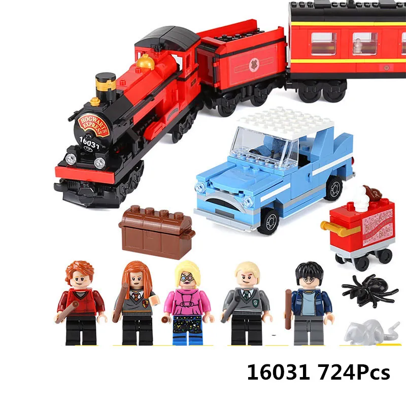 

16031 Harry Series Hogwarts Potter Express Building Blocks Bricks Legoing Potter Train Series Legoing 4841 Block