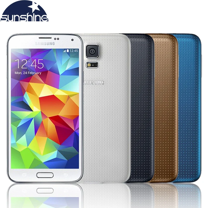 Original Unlocked Samsung Galaxy S5 i9600 Mobile Phone Quad Core 5 1 16MP Refurbished Phone NFC