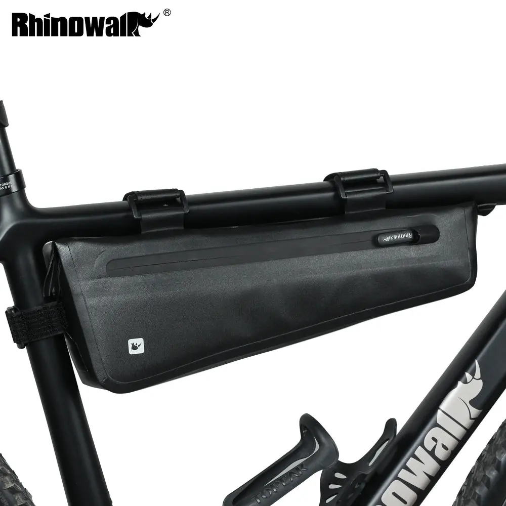 

Rhinowalk Bike Triangle Frame Bag Full Waterproof Front Tube Cycling Bag 2.8L for Road MTB Foldable Bike Storage Tool Panniers