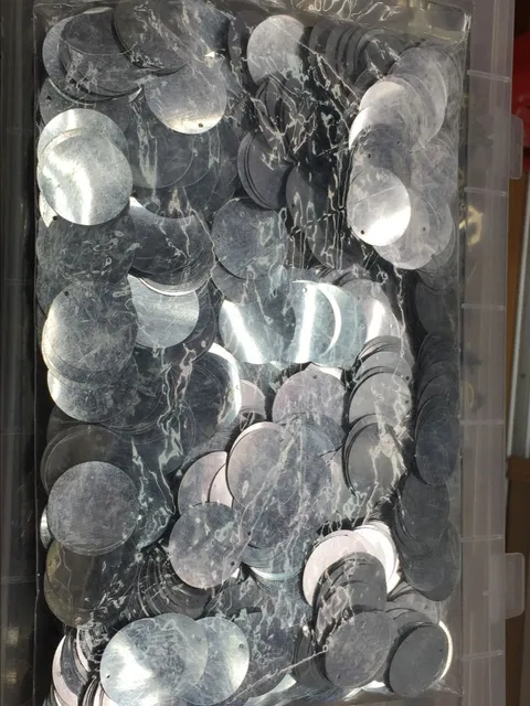 Paillettes Rotonde 20mm Con Foro - PVC Per Artigianato E Decorazioni - Foto 9