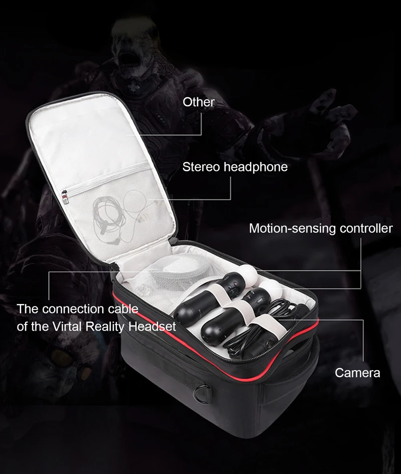 BUBM Водонепроницаемая Защитная сумка для хранения роскошный Дорожный Чехол для переноски для playstation VR(PSVR) кабель гарнитуры и аксессуары