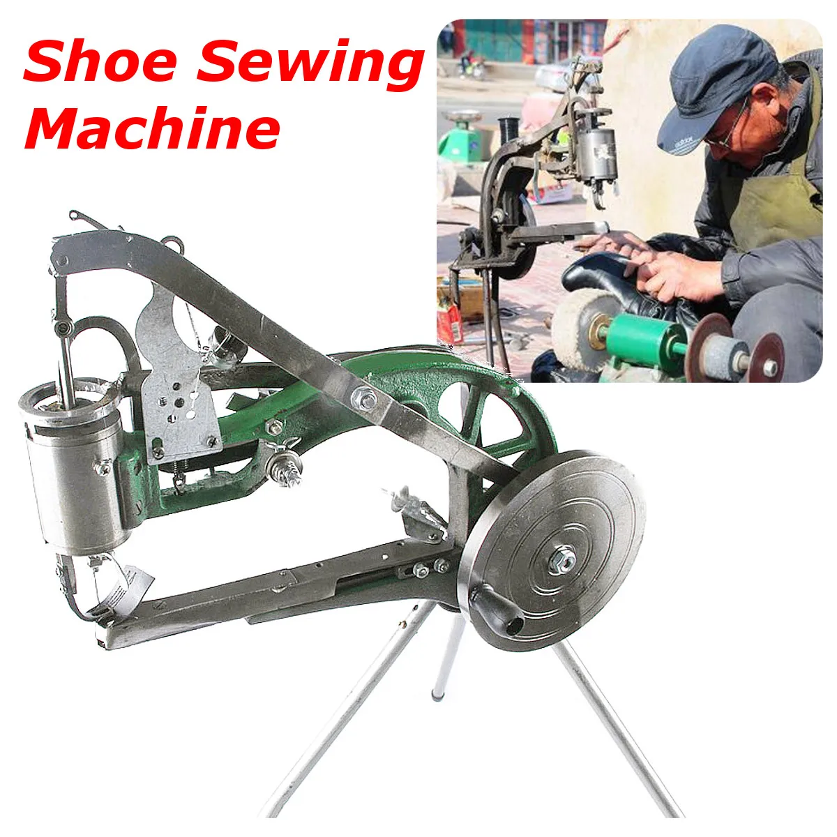 

NEW Manual Industrial Shoe Making Sewing Machine Equipment Shoes Repairs Sewing Machine For All Kinds Shoes (60x45cm)
