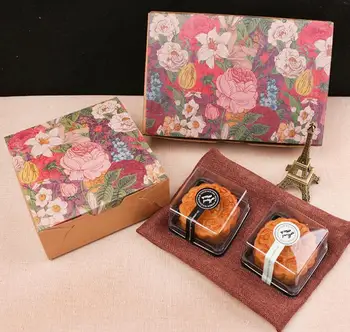 

Free shipping flowers decoration long cookie biscuit cake boxes candy party gift package box supply favors 200piece\lot