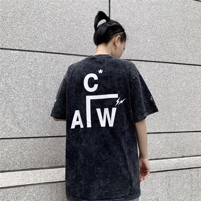 

A-COLD-WALL Lightning Bracket T-shirts Oversize Vintage Loose Cotton Men A-COLD-WALL T-shirt ACW Logo Print A- COLD-WALL Tee