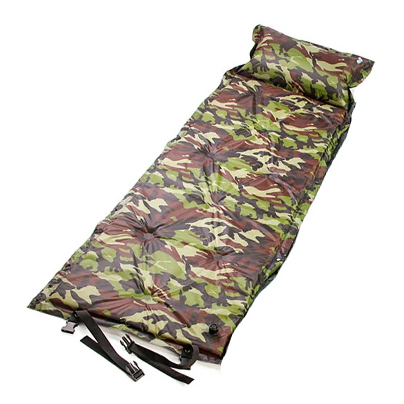  Self Inflating Beach Roll Mat Sleeping Bed Inflatable Pillow Mattress +Bag Camping Pad Picnic Mat A