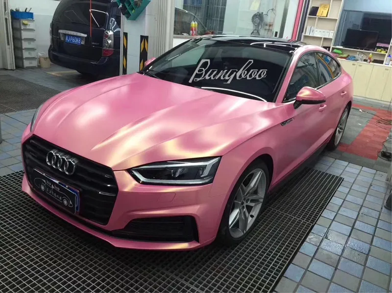 Лидер продаж матовая розовая виниловая Автомобильная фольга Colored1.52 * 18 м с