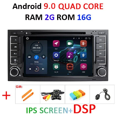 Android 9,0 DSP ips 4G ram 64G rom 2 DIN Автомобильный gps для Touareg T5 Transporter Multivan Автомобильный мультимедийный навигатор радио dvd-плеер - Цвет: 9.0 2G 16G IPS DSP