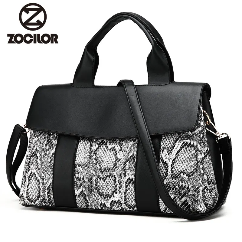 

Female PU Leather Handbag Luxury Serpentine Handbags Women Bags Designer Tote Messenger Bags Crossbody Bag for Women sac a main