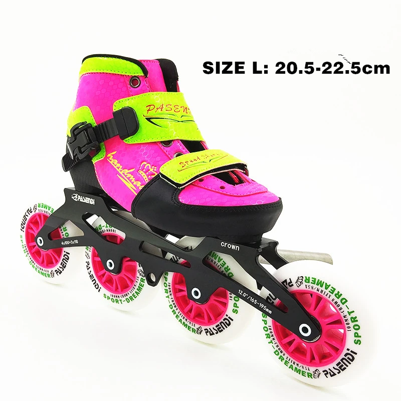 طفل قابل للتعديل التحدي 3 أو 4 عجلة مضمنة تزلج السرعة حزمة الأسطوانة مضمنة التمهيد ضبط أحذية ل الطفل الفتيات الفتيان