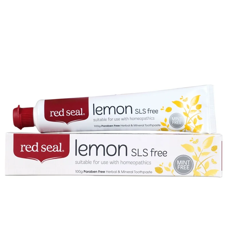 Newzealand Lemon SLS Free toothpaste2pcs натуральный освежающий Lemon вкус, с низким пенообразованием Поединки налета и распада, защитить рот и десны