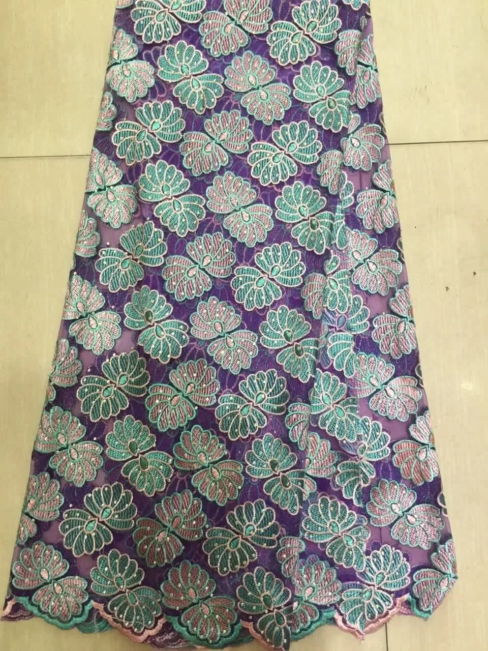 L-102209-1 Wonderful French lace fabric African net with stones for wedding party dress! | Дом и сад
