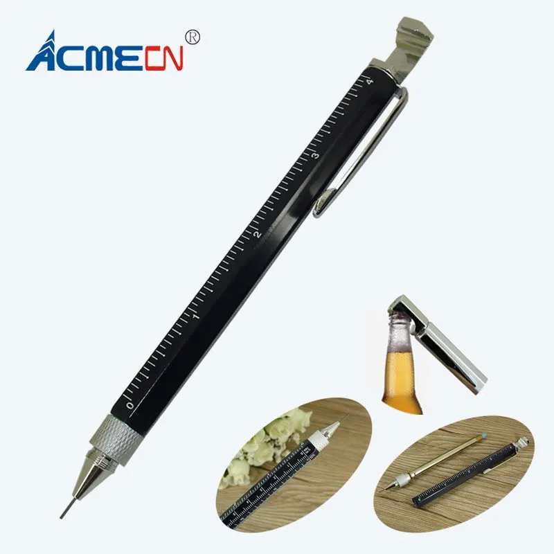 ACME 2018 Aluminium Hexagon Mechanical Pencil for Marking Sketching and Writing with Bottle Opener Metal Multi-Ruler Tool Pencil ACME 2018 Aluminium Hexagon Mechanical Pencil for Marking Sketching and Writing with Bottle Opener Metal Multi-Ruler Tool Pencil