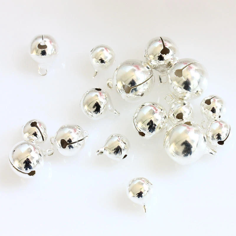 20Pcs/lot Silver Bells Pendants Hanging Christmas Tree Ornaments