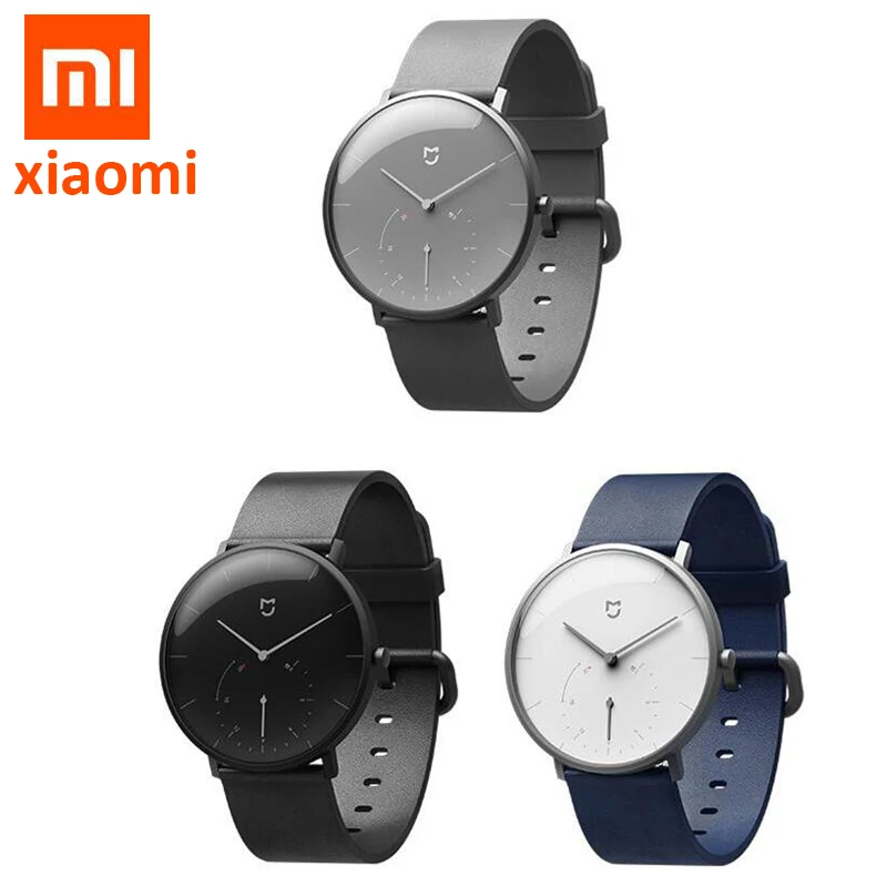 Original Xiaomi Mijia Waterproof Quartz Watch Smart Band Bluetooth 4.0 Pedometer Automatic Calibration time Vibrate Stainless