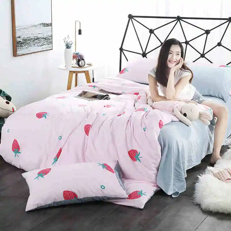 

letter Printing Duvet Cover Sets King Activity Bedding sets RU USA Size,Quilt cover Sheet Set Bedroom Bedding Bed Linen Grey