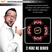 JJRC H30C Mini Drone with 2MP Camera 2.4G 4CH 6Axis Mini RC Quadcopter RTF Red