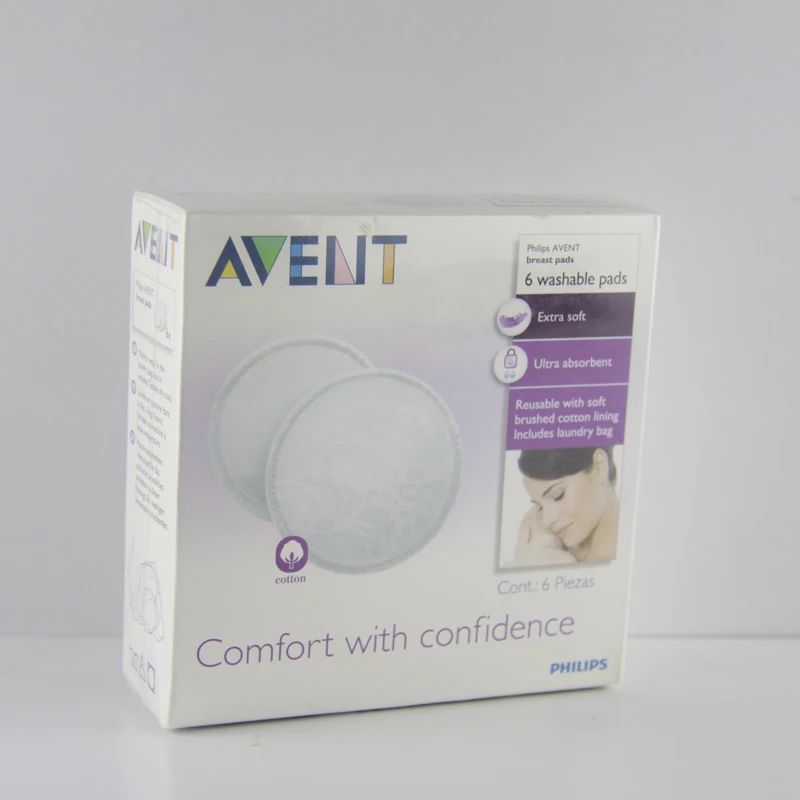 Avent Washable Reusable Breast Nursing Pads 6 Pieces / Set With Bag - Nursing  Pads - AliExpress