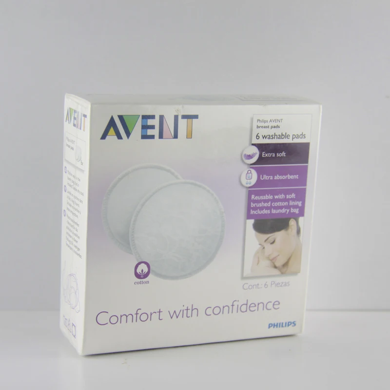 

AVENT Washable Reusable Breast Nursing Pads 6 Pieces / Set with Bag