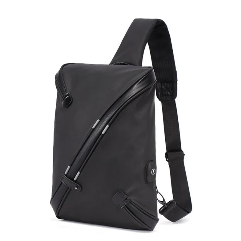 

Waterproof Messenger Bag Men Leather Multipurpose USB Charge Chest Pack Sling Shoulder Bags for Men Casual Crossbody Bolsas 2018