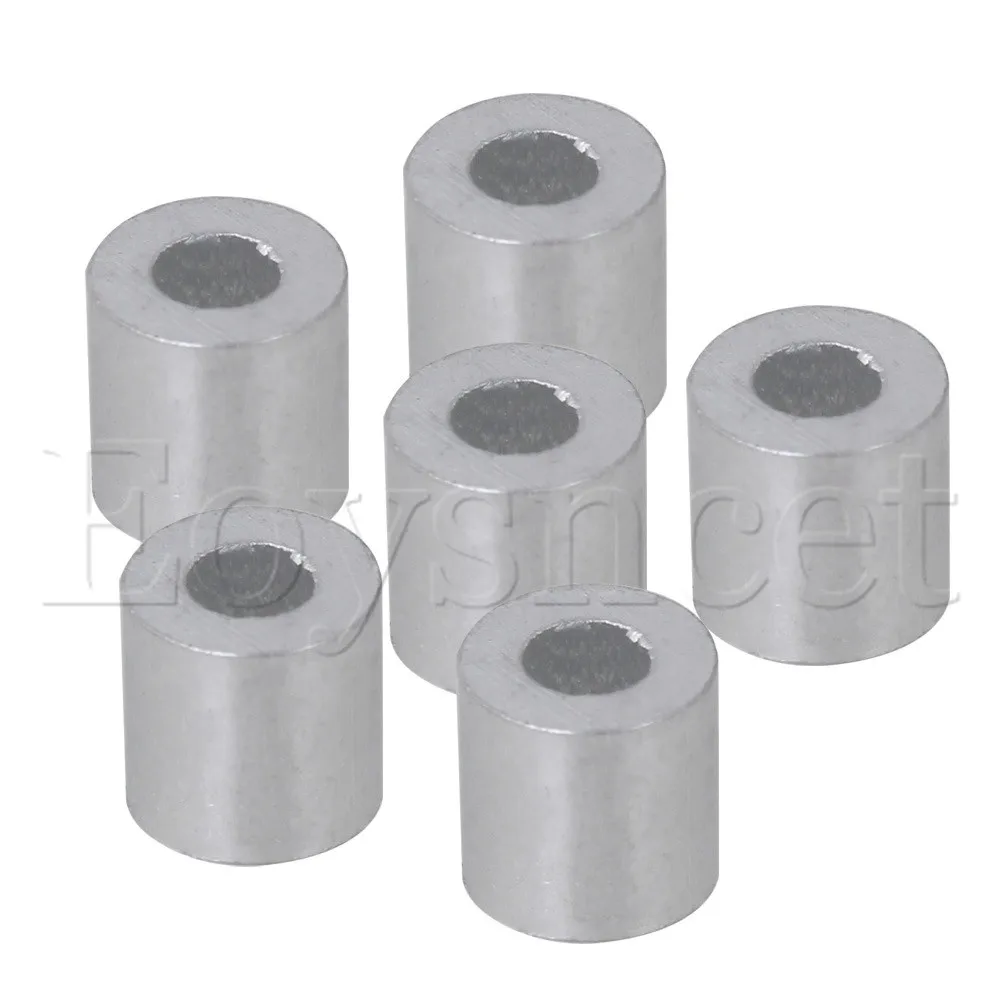 Серебряный M1.5 с круглыми отверстиями, алюминиевые наконечники ...