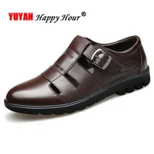 Летняя мужская обувь, сандали мужская деловая обувь из коровьей кожи Повседневная кожаная обувь Для мужчин обувь KA1251