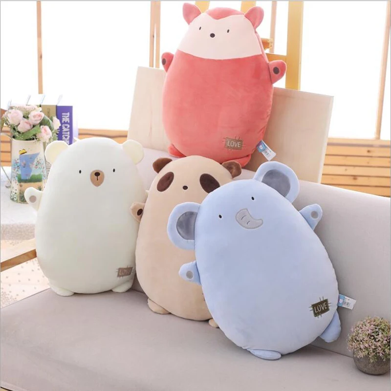 

Cute Forest Animal Fox Bear Elephant Plush Toy Stuffed Animal Doll Toys Plush Pillow Children Birthday Gifts