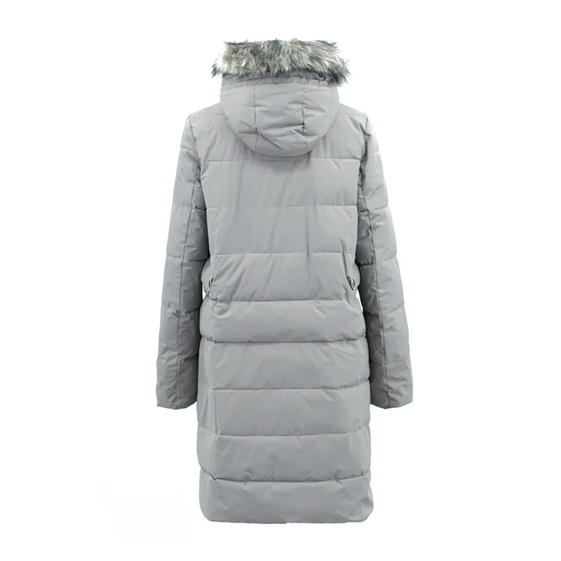 جديد في الهواء الطلق الشتاء أطول على الجليد سترة مقنعين بدلة تزلج يندبروف ماء دافئ سميكة القطن الإناث المشي الثلوج سترة