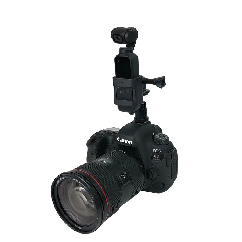 Камера L кронштейн с l-образным кронштейном для вспышки «Холодный башмак» 1/" винт штатива-трипода для тяжелых условий эксплуатации мягкий рукоятки для DSLR Камера DJI Osmo карман