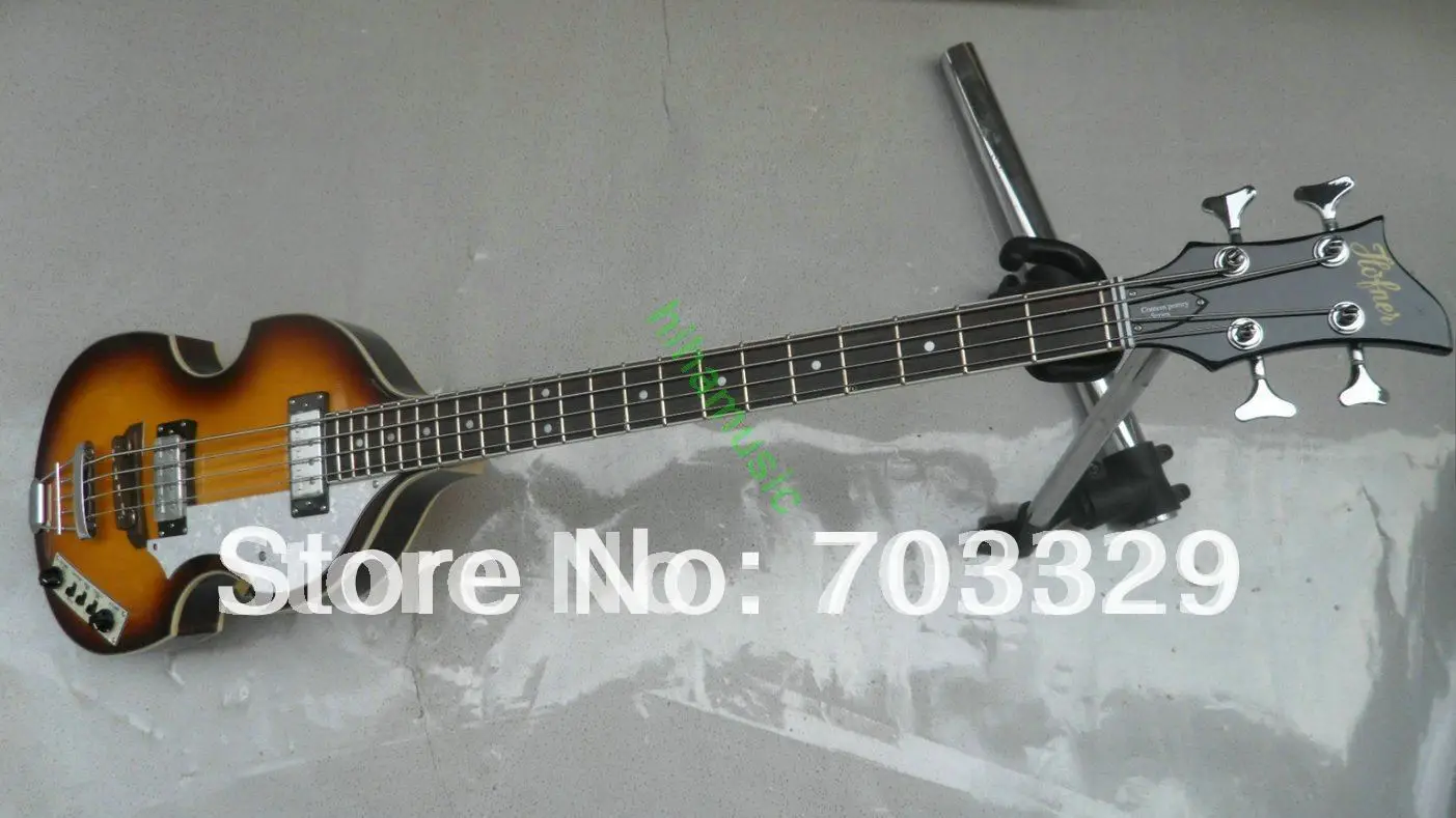 hofner Bass 4 Строка бас-гитара золотистого цвета цвет электрическая гитара