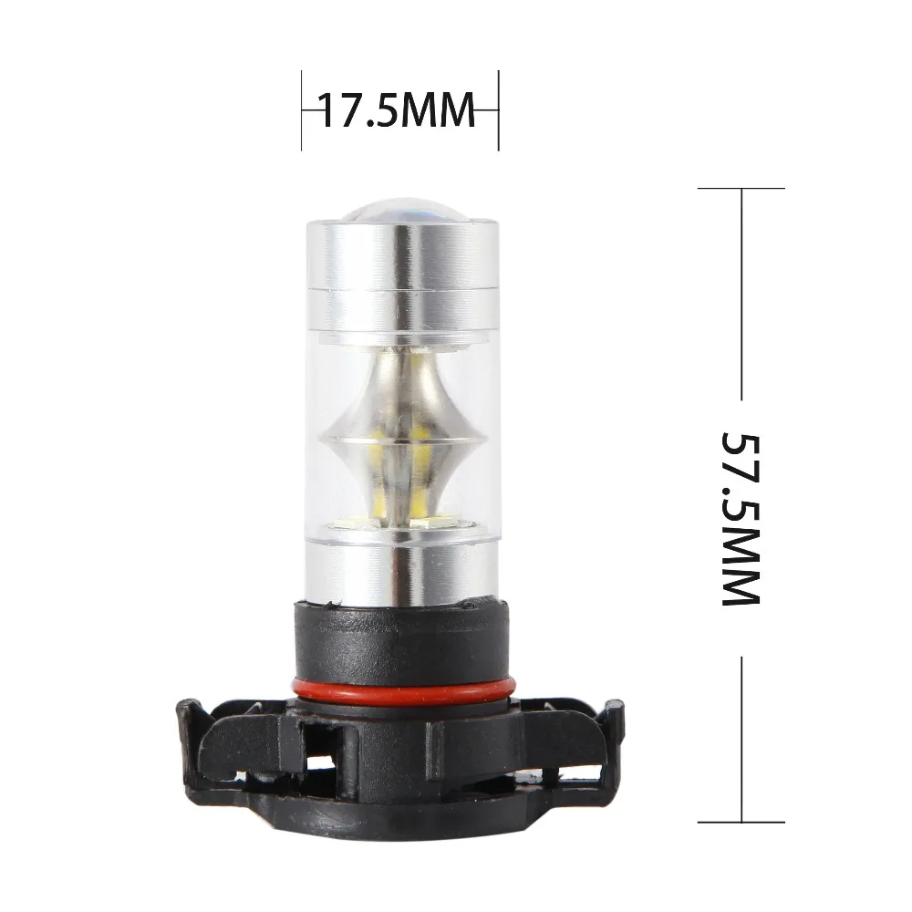 LYMOYO автомобиль H16 5202 PS X 24W светодиодный Белый с 2835 12 светодиодный 60w чипы супер лампы Противотуманные фары автомобиля дневные ходовые огни белый 6000K 12V
