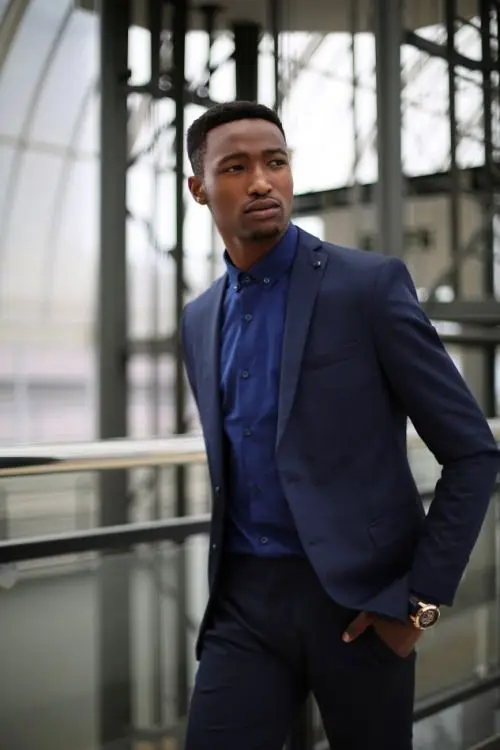 Latest Coat Pant Designs Navy Blue Men 
