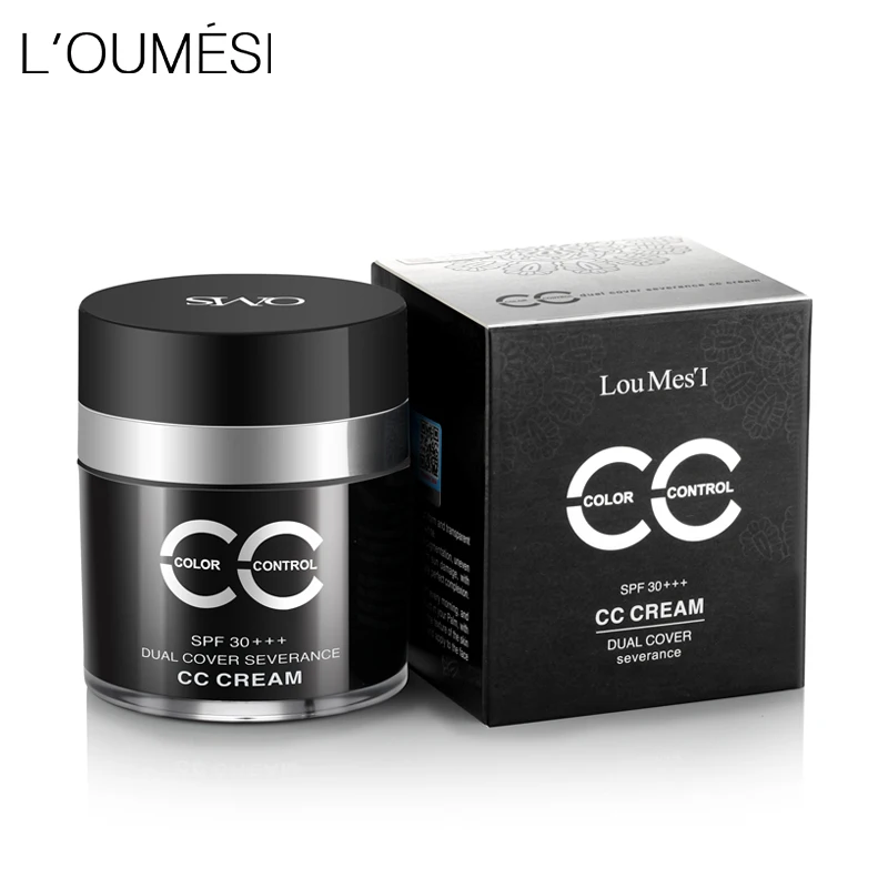 Loumesi CC крем для макияжа основа консилер жирной кожи Натуральная НЕОБРАБОТАННАЯ
