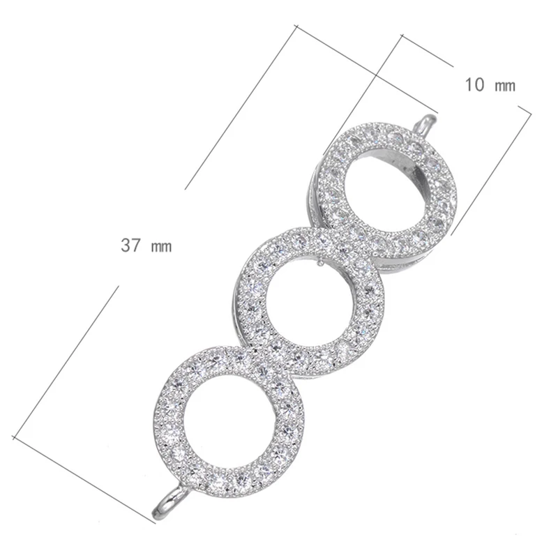 5 pcs High Quality Bijoux Zircon Letter Charms For Bracelets & Necklaces Vintage Connectors Jewelry Findings Diy Bedels