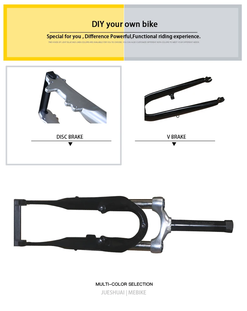 Передняя вилка для велосипеда алюминиевый сплавный диск костюм тормоз и V тормоз можно отрегулировать Reis аксессуары горные велосипеды и дорожный велосипед CE